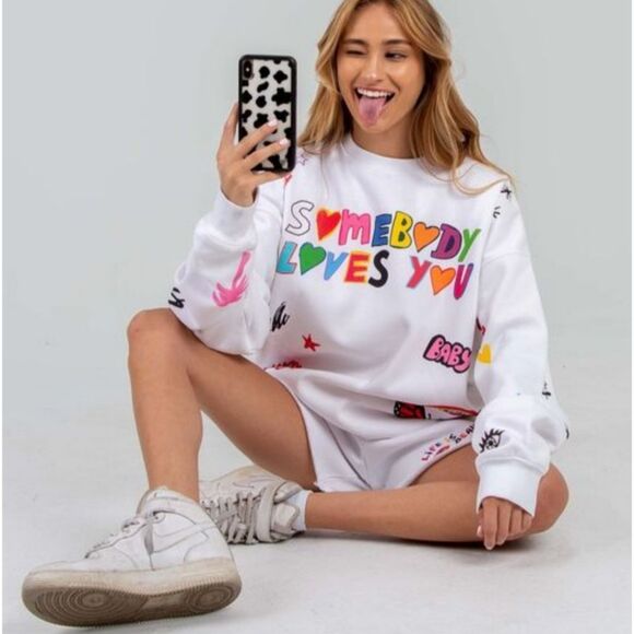 The Mayfair Group colab @iscreamcolour Somebody Loves You Legacy Crewneck O/S - Picture 3 of 13